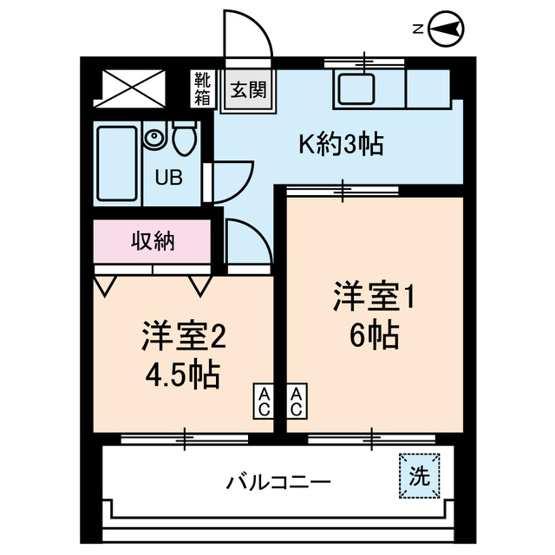 【間取り】 | エレガンス綾瀬５
