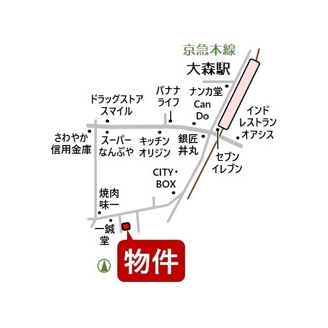 フォレスト大森の外観|地図
