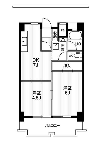 ビレッジハウス一宮タワー1号棟の間取り
