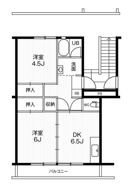 ビレッジハウス井之口2号棟の間取り