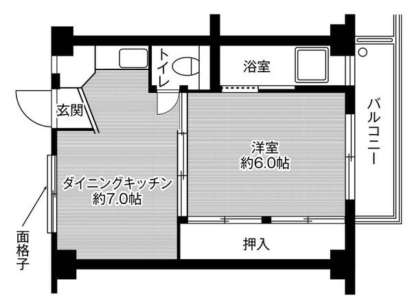 ビレッジハウス北今1号棟の間取り