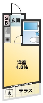 シティフラット25の間取り
