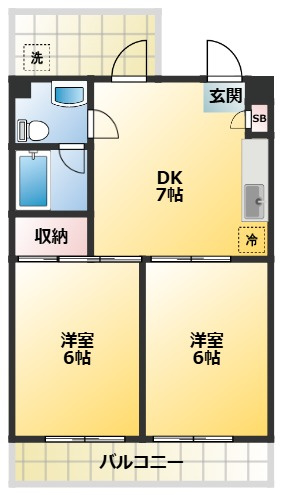 フォンテーヌ中野の間取り