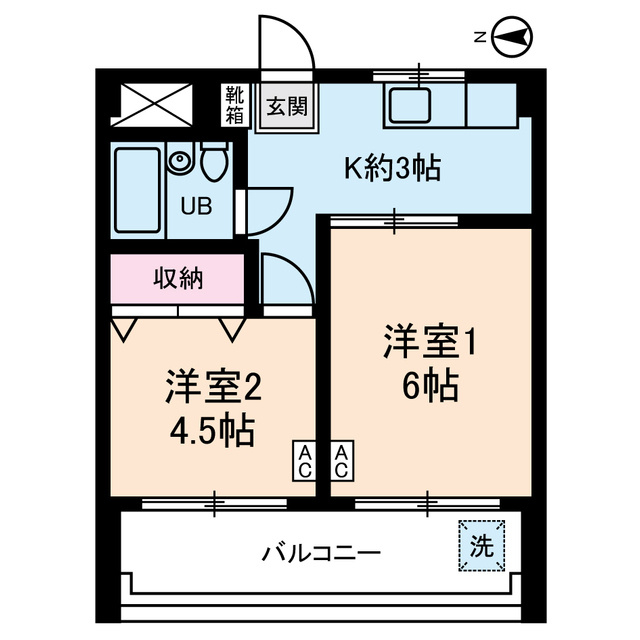 エレガンス綾瀬５の間取り