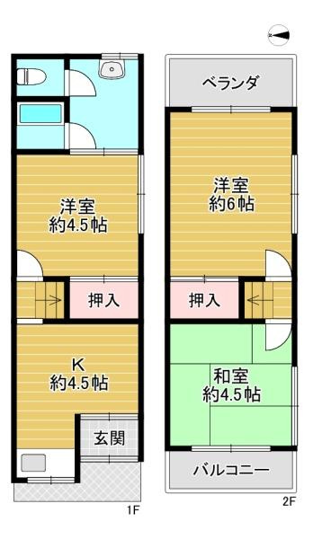 大阪市鶴見区緑3丁目　中古テラスハウスの画像