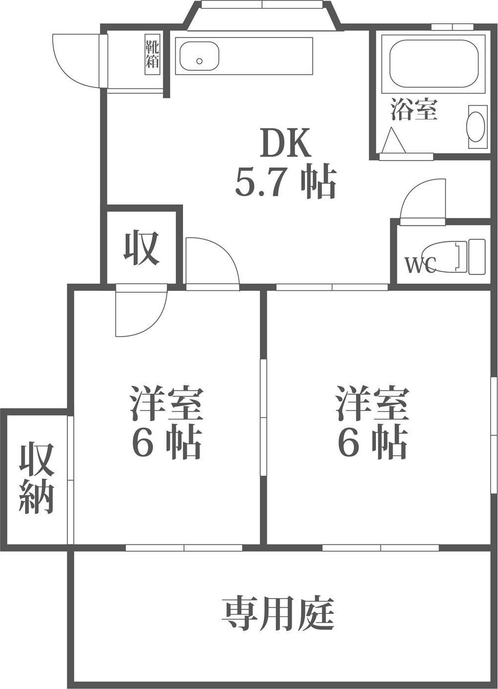 アネックス清水の間取り