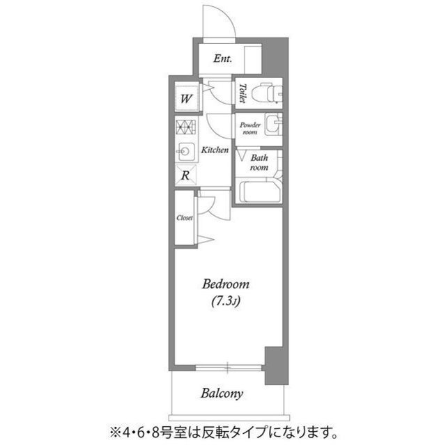 プランドール北浜の間取り