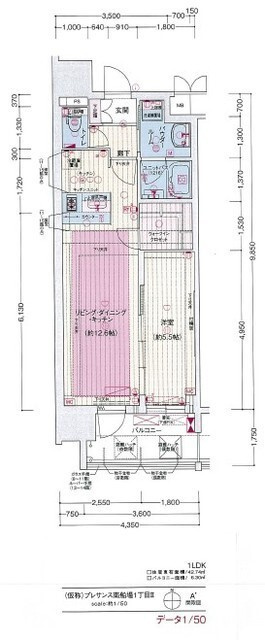 プレサンス心斎橋ニストの間取り