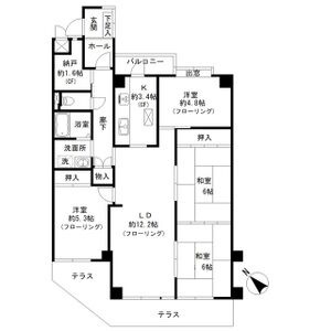 【間取り】 | 三井一社ハイツ