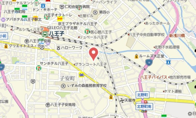 『八王子市マンション』レールシティ八王子かえで通り【仲介手数料無料】　八王子市子安町1-42-2の地図|～仲介手数料無料☆八王子ひなた不動産～レールシティ八王子かえで通り