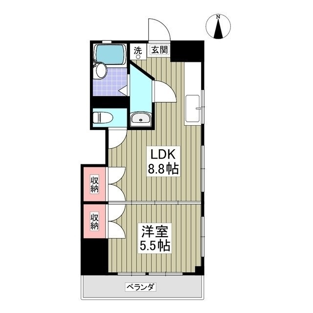 只見ハイツの間取り