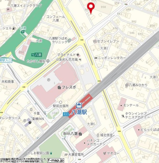 メゾン・ド・ソレイユ八潮の地図