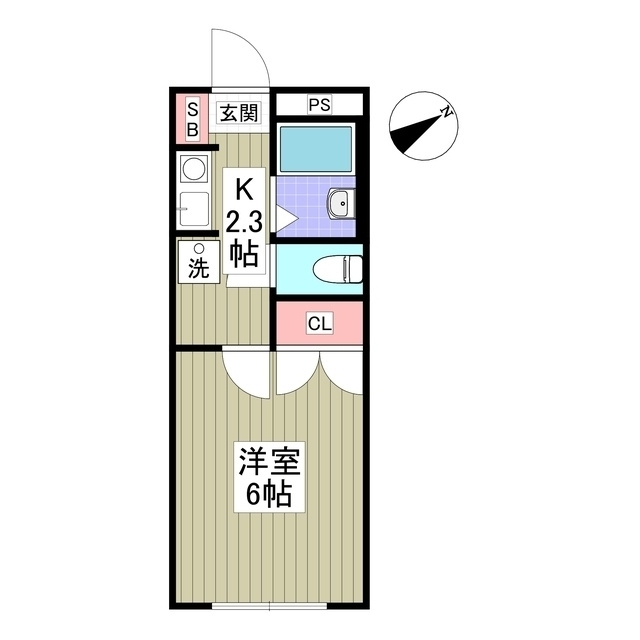 エスポワール小林の間取り