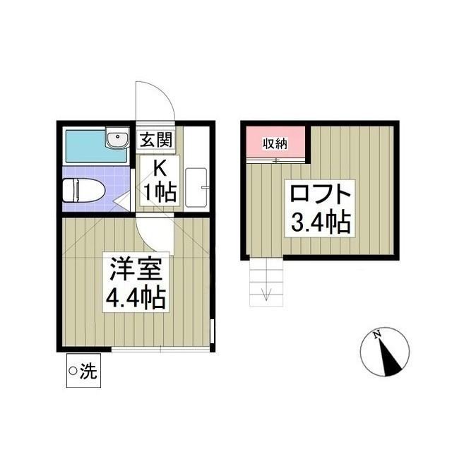 ベルBの間取り