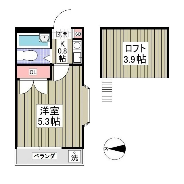 テラス大成の間取り