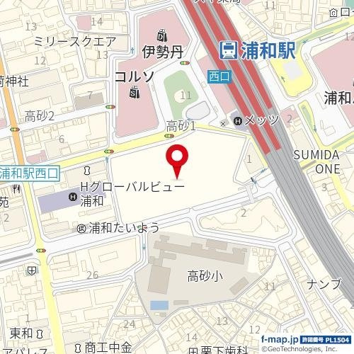 ＵＲＡＷＡ　ＴＨＥ　ＴＯＷＥＲの地図