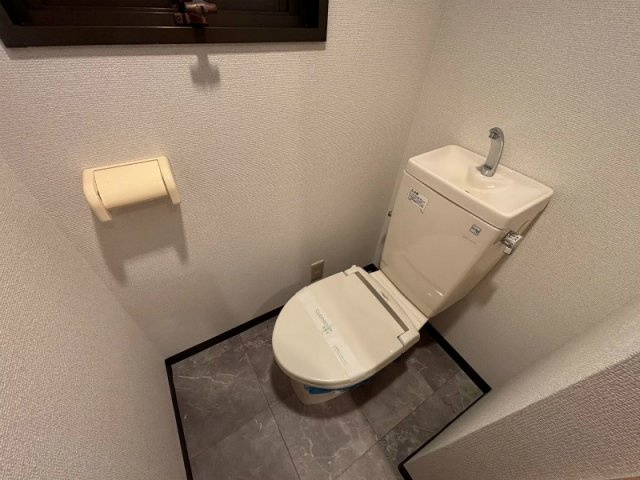 ラック大和田ビルのトイレ|落ち着いた色調のトイレです