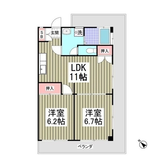 第7池田マンションの間取り