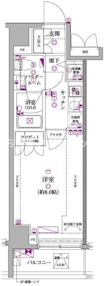 レアライズ日暮里【おとり物件なし】#学生・社会人にオススメ！初期費用分割払いOK！の間取り