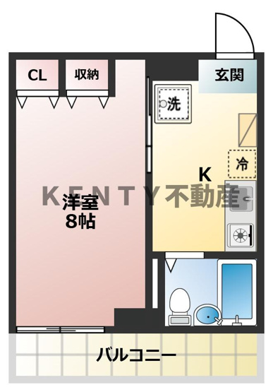 【間取り】 | クレーノ浅野