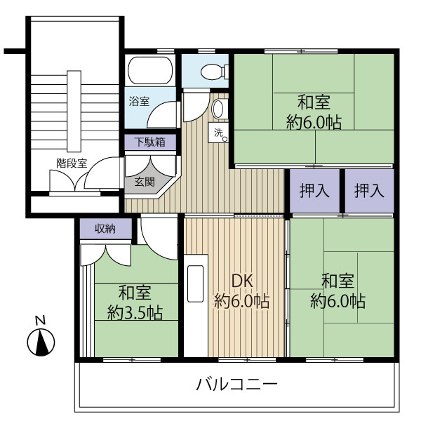 使いやすい間取りです。
