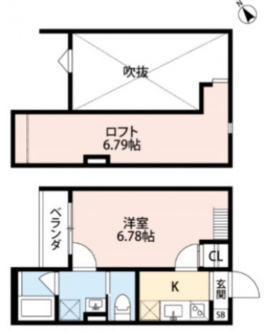 クロスレジデンス放出の間取り