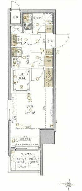 ライジングプレイス浅草イーストの間取り