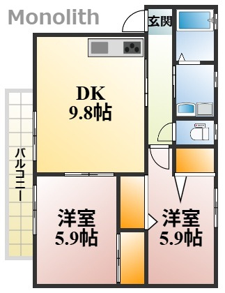 カーサワケダの間取り