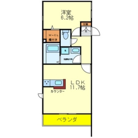 ベルハイム森河内の間取り