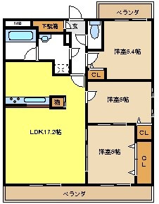 アニマートの間取り