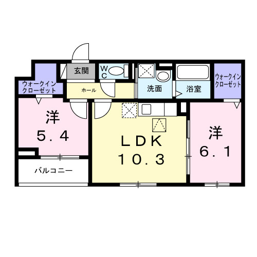 大阪市鶴見区茨田大宮１丁目のアパートの間取り