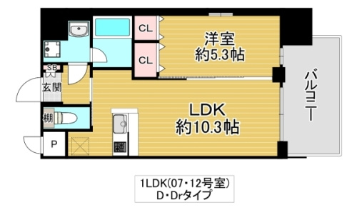 大阪市城東区今福南３丁目の賃貸マンションの間取り