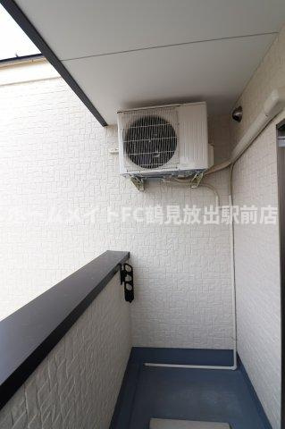 東大阪市稲田本町３丁目のアパートのバルコニー