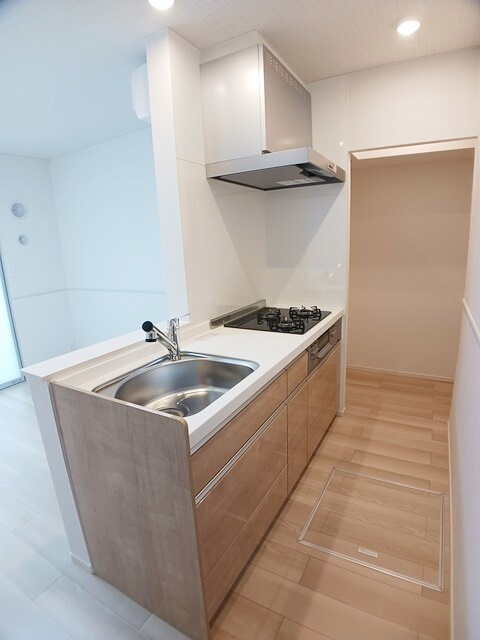 藤沢市石川１丁目のアパートのキッチン