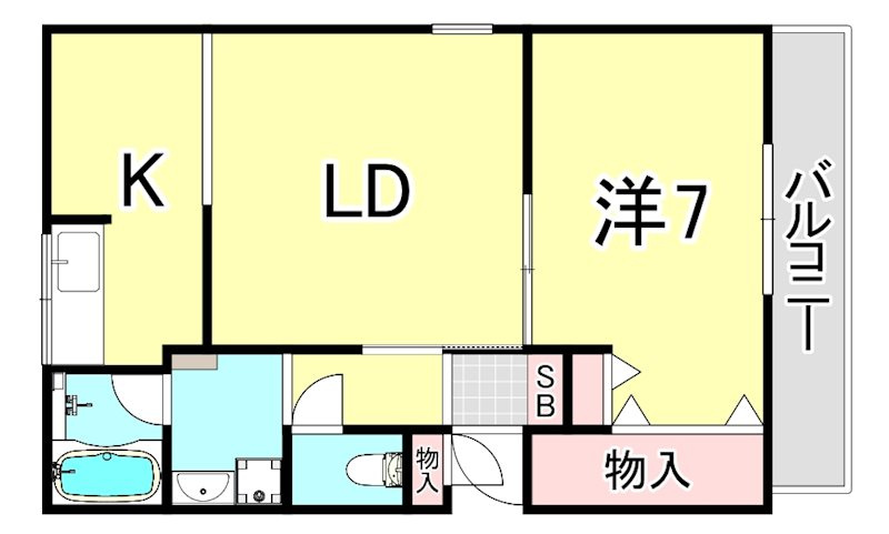 シュレスヘン南塚口の間取り