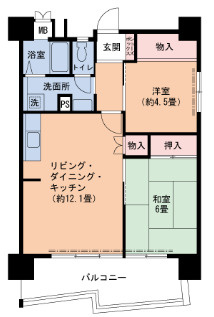 UR武庫川 3号棟の間取り