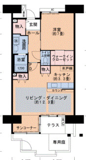 UR浜甲子園さくら街　15号棟の間取り