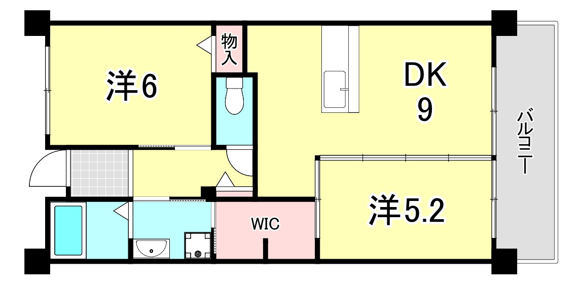 ＵＲ浜甲子園なぎさ街　24号棟の間取り