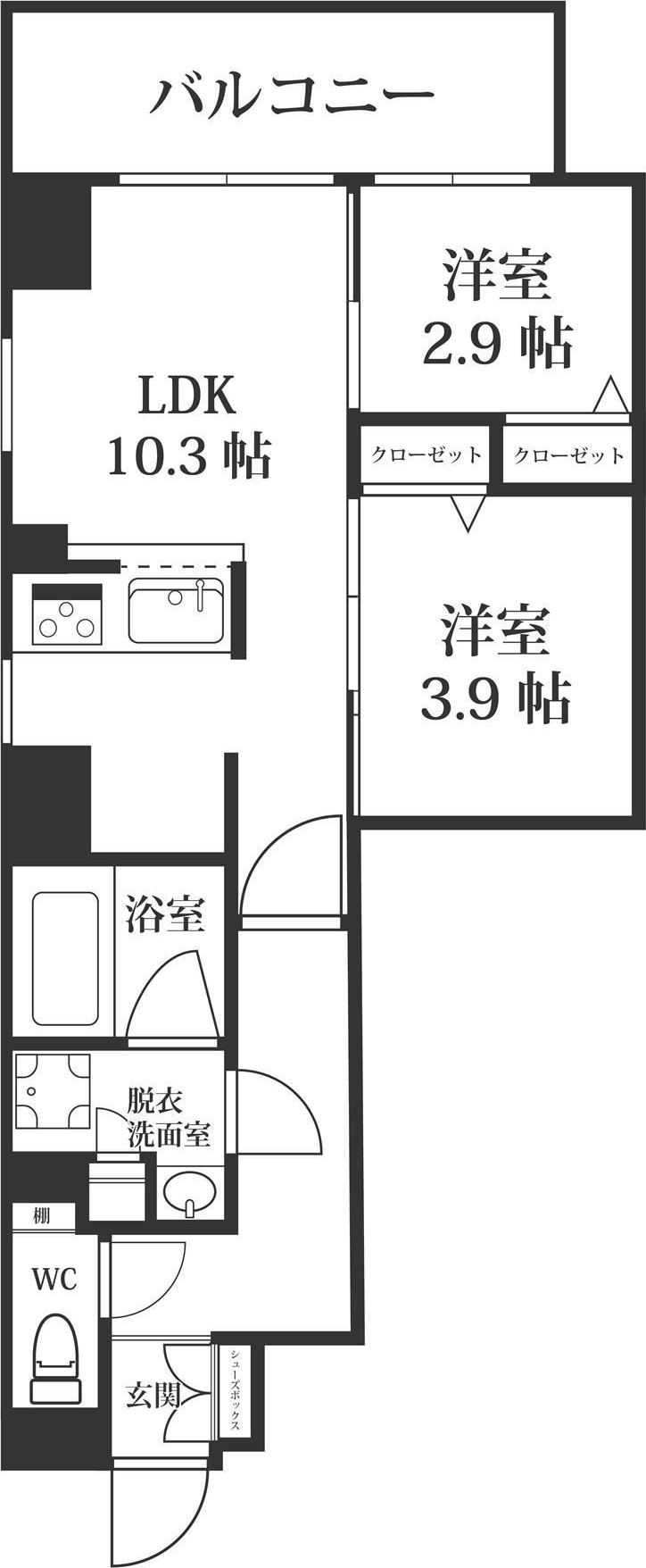 MODERN PALAZZO博多Bayの間取り