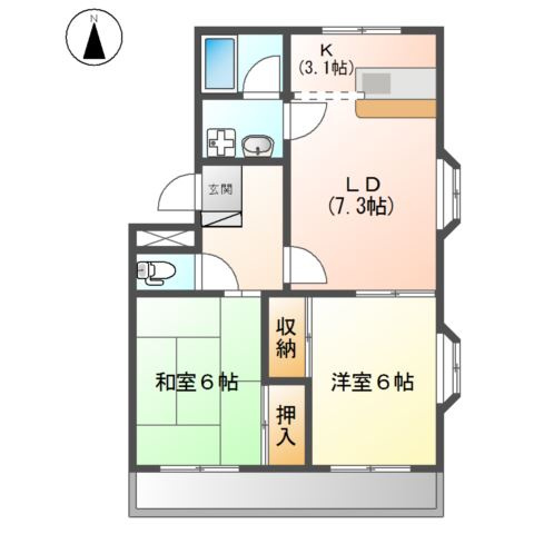 レジェンドＳｈｉｋｉｔａ　　　刈谷市近郊の賃貸はクラスホーム刈谷店の間取り