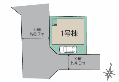 【区画図】 | 座間市小松原２丁目　新築戸建て　全１棟 | 【仲介手数料無料でご紹介可能です】大樹不動産