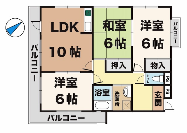 レジデンスエイトの間取り