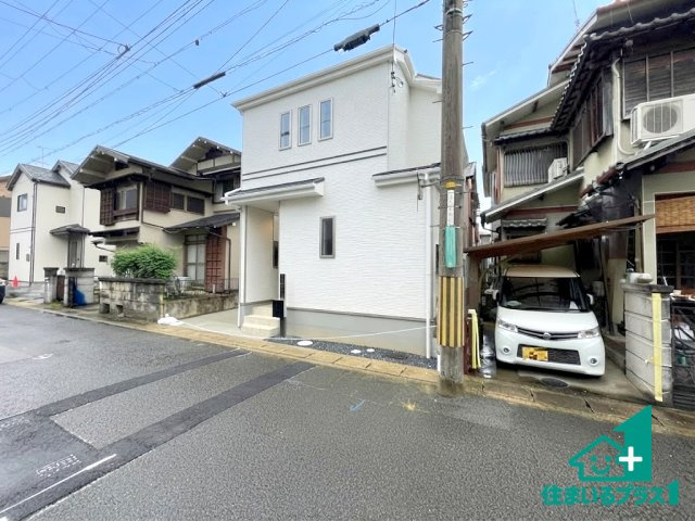 ★八幡市川口東扇　新築一戸建ての外観|お客様に長く安心して住んでいだだける事にこだわった家づくり！住んでからのアフターサービスにもしっかりと取り組んでいます！