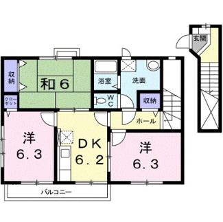 【間取り】 | マロンフォレスタＤ | 間取りです。