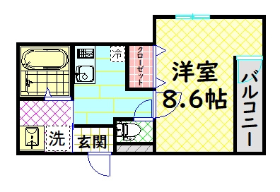 【間取り】 | フジパレス湊Ⅱ番館