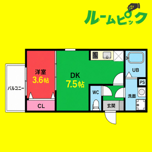 (仮称)ジーメゾン名古屋柳堀町の間取り