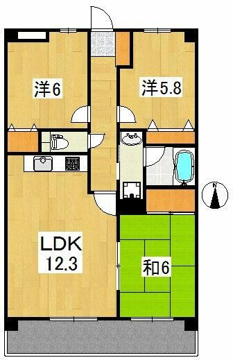 ベルウッド弐番館の間取り