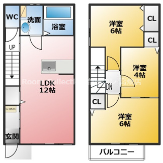 【間取り】 | MAISONETTE LAND 佐屋駅A