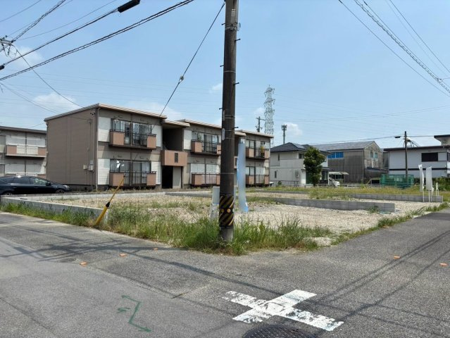 新築戸建　大垣市楽田町　全3区画分譲の外観|「現地（2026年8月3日）撮影」　
■全体写真　
■ヤマダ不動産　株式会社リライフ　