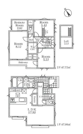 【間取り】 | 海老名市社家2丁目　新築戸建て　全3棟【仲介手数料無料】